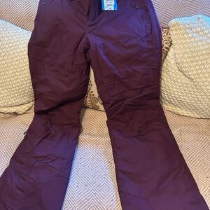 Columbia Dark Red Snow Pants